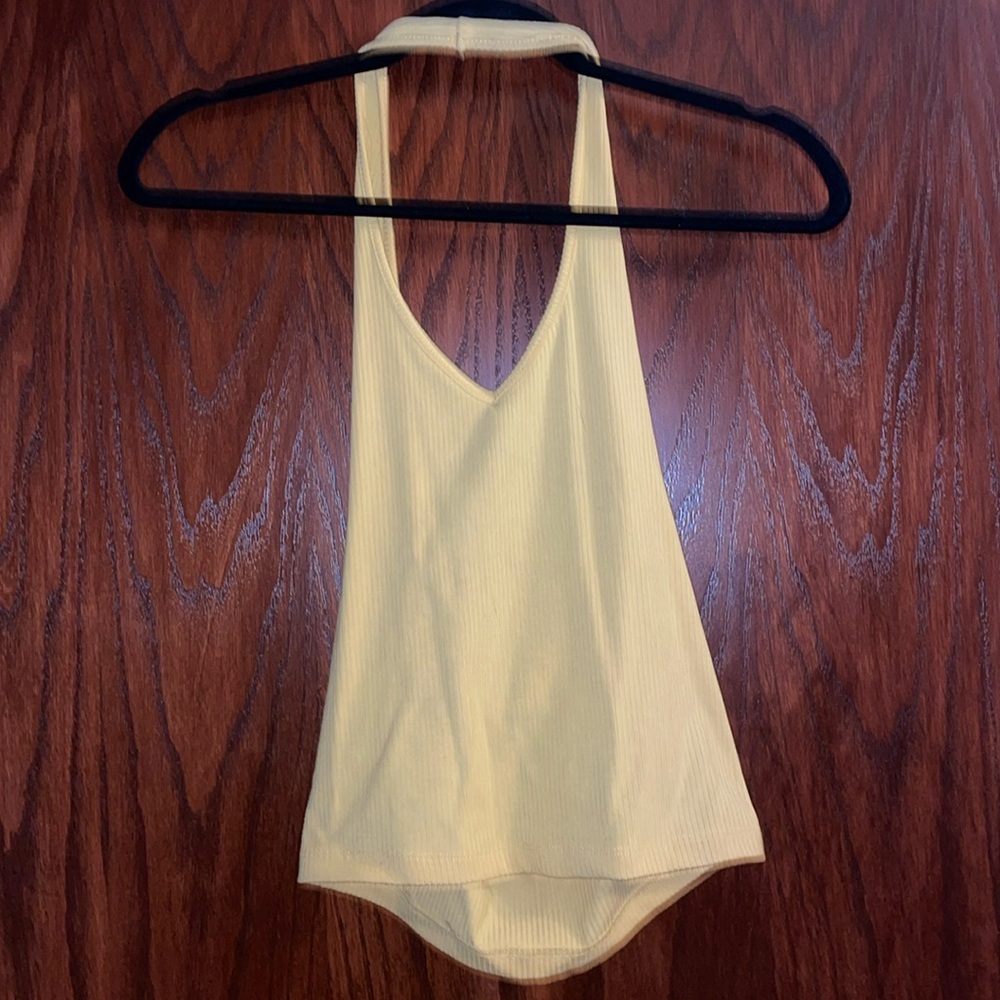 Halter tank 
American Eagle
Yellow